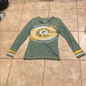 Green Bay Packers v-neck long sleeve shirt